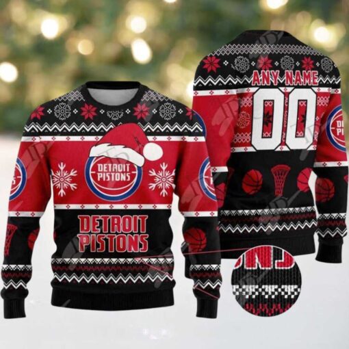 NBA Detroit Pistons Special Ugly Christmas Sweater Gift For Holiday 2025