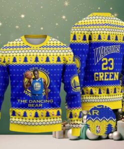 NBA Golden State Warriors Dancing Bear Holiday Ugly Christmas Sweater