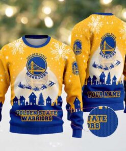 NBA Golden State Warriors Sleigh Ride Slam Ugly Christmas Sweater