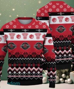 NBA Houston Rockets Festive Court Drive Ugly Christmas Sweater