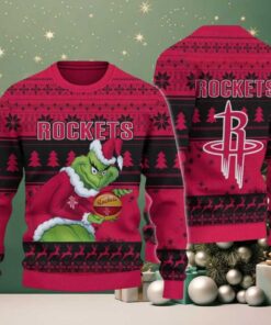 NBA Houston Rockets Grinch Stolen Ugly Christmas Sweater