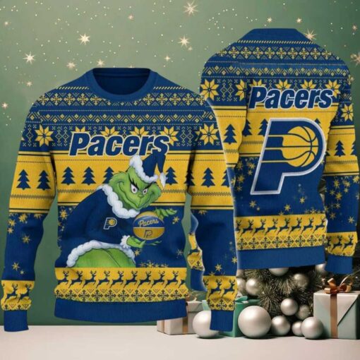 NBA Indiana Pacers Grinch Stolen Ugly Christmas Sweater