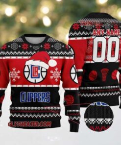 NBA La Clippers Holiday Dunk Ugly Christmas Sweater