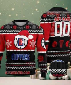 NBA La Clippers Holiday Dunk Ugly Christmas Sweater