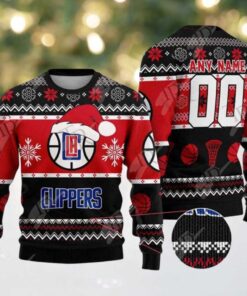 NBA Los Angeles Clippers Special Personalized Christmas 2025 Holiday Ugly Christmas Sweater