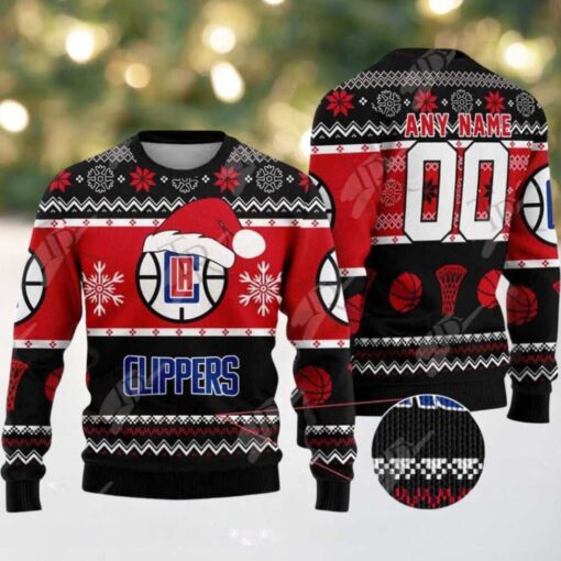 NBA Los Angeles Clippers Special Personalized Christmas 2025 Holiday Ugly Christmas Sweater