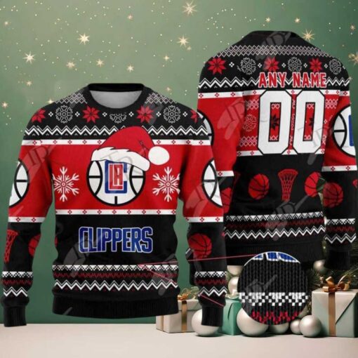 NBA Los Angeles Clippers Special Personalized Christmas 2025 Holiday Ugly Christmas Sweater