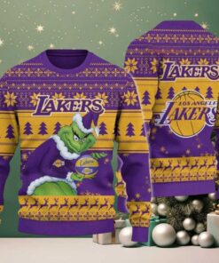 NBA Los Angeles Lakers Grinch Stolen Ugly Christmas Sweater