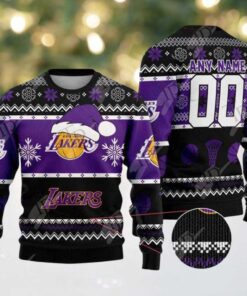 NBA Los Angeles Lakers Special Personalized Christmas 2025 Holiday Ugly Christmas Sweater