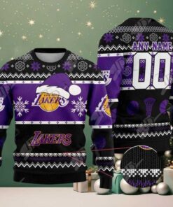 NBA Los Angeles Lakers Special Personalized Christmas 2025 Holiday Ugly Christmas Sweater