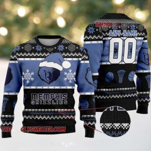 NBA Memphis Grizzlies Frosty Bear Slam Ugly Christmas Sweater