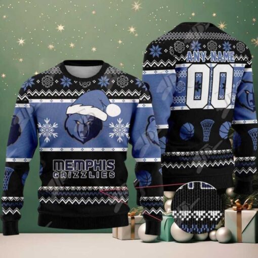 NBA Memphis Grizzlies Special Personalized Christmas 2025 Holiday Ugly Christmas Sweater