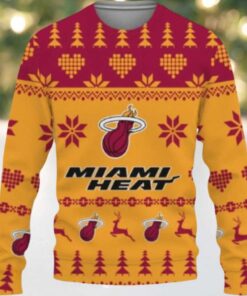 NBA Miami Heat Festive Hoops Ugly Christmas Sweater