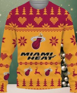 NBA Miami Heat Festive Hoops Ugly Christmas Sweater
