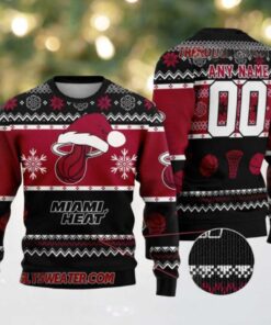 NBA Miami Heat Frosty Slam Dunk Ugly Christmas Sweater