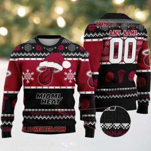 NBA Miami Heat Frosty Slam Dunk Ugly Christmas Sweater
