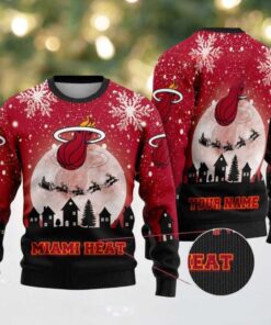 NBA Miami Heat Sleigh Ride Slam Dunk Ugly Christmas Sweater