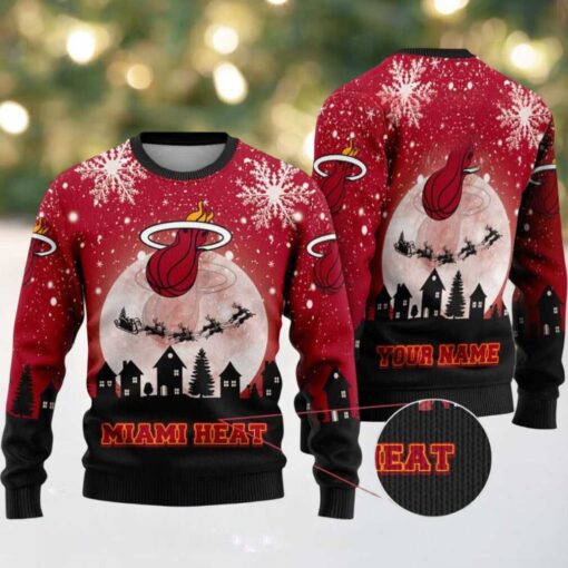 NBA Miami Heat Sleigh Ride Slam Dunk Ugly Christmas Sweater