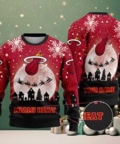 NBA Miami Heat Sleigh Ride Slam Dunk Ugly Christmas Sweater