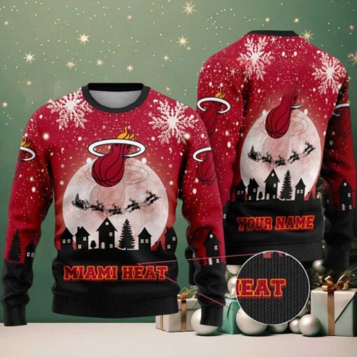NBA Miami Heat Sleigh Ride Slam Dunk Ugly Christmas Sweater