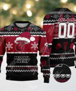 NBA Miami Heat Special Personalized Christmas 2025 Holiday Ugly Christmas Sweater