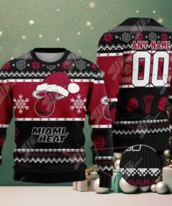 NBA Miami Heat Special Personalized Christmas 2025 Holiday Ugly Christmas Sweater