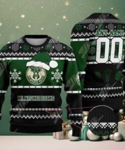 NBA Milwaukee Bucks Special Personalized Christmas 2025 Holiday Ugly Christmas Sweater