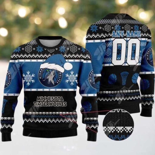 NBA Minnesota Timberwolves Special Personalized Christmas 2025 Holiday Ugly Christmas Sweater