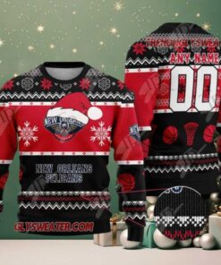 NBA New Orleans Pelicans Snowy Howl Ugly Christmas Sweater