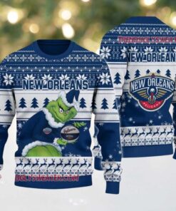 NBA New York Knicks Grinch Stolen Ugly Christmas Sweater