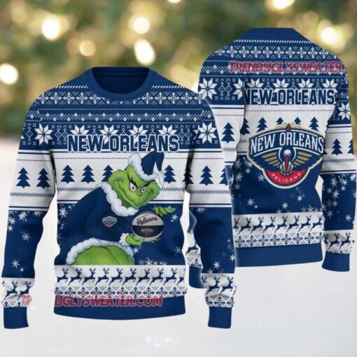 NBA New York Knicks Grinch Stolen Ugly Christmas Sweater