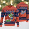 NBA Oklahoma City Thunder Snowy Hoops Ugly Christmas Sweater