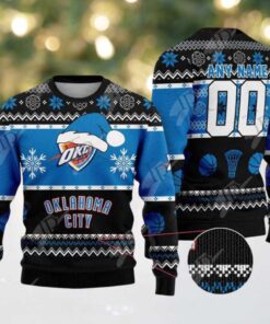 NBA Oklahoma City Thunder Special 2025 Personalized Christmas Ugly Christmas Sweater Gift For Men And Women