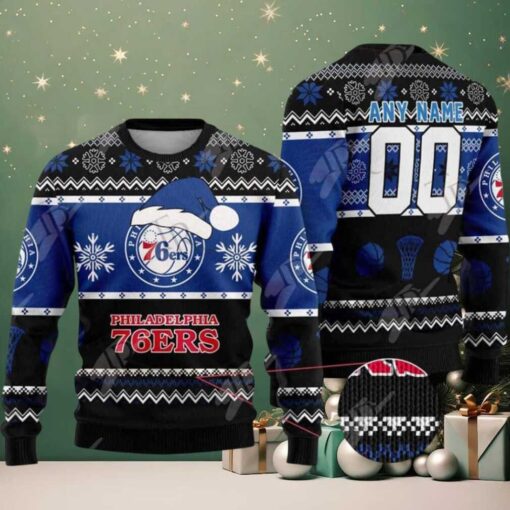NBA Philadelphia 76ers Special 2025 Personalized Christmas Ugly Christmas Sweater Gift For Men And Women