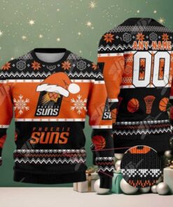 NBA Phoenix Suns Special 2025 Personalized Christmas Ugly Christmas Sweater Gift For Men And Women