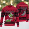 NBA Portland Trail Blazers Snowy Hoops Ugly Christmas Sweater