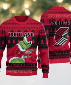 NBA Portland Trail Blazers Grinch Stolen Ugly Christmas Sweater