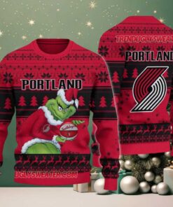 NBA Portland Trail Blazers Grinch Stolen Ugly Christmas Sweater