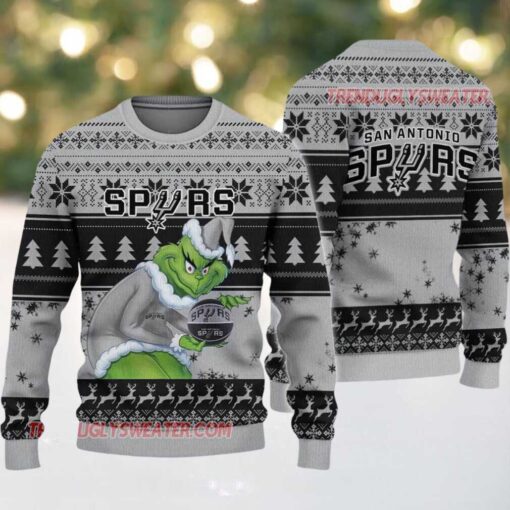 NBA San Antonio Spurs Grinch Stolen Ugly Christmas Sweater
