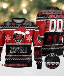 NBA Toronto Raptors Santa Hat Ugly Christmas Sweater