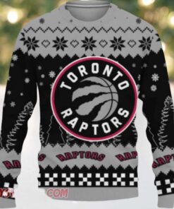 NBA Toronto Raptors Snowflake Pattern Ugly Christmas Sweater
