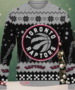 NBA Toronto Raptors Snowflake Pattern Ugly Christmas Sweater