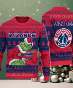 NBA Washington Wizards Grinch Stolen Ugly Christmas Sweater