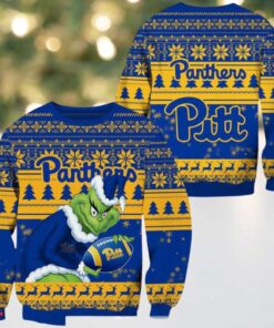 NCAA Pittsburgh Panthers x Grinch New Design Ugly Xmas Sweater
