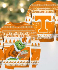 NCAA Tennessee Volunteers x Grinch New Design Ugly Xmas Sweater