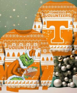 NCAA Tennessee Volunteers x Grinch New Design Ugly Xmas Sweater