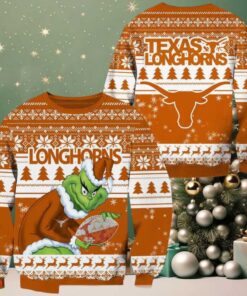 NCAA Texas Longhorns x Grinch New Design Ugly Xmas Sweater