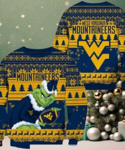 NCAA West Virginia Mountaineers x Grinch New Design Ugly Xmas Sweater
