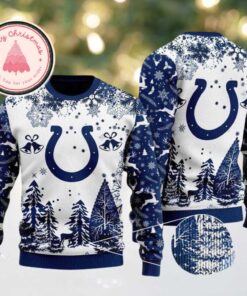 NFL Indianapolis Colts Logo Football Team Special Xmas Tree 2025 Christmas Ugly Sweater
