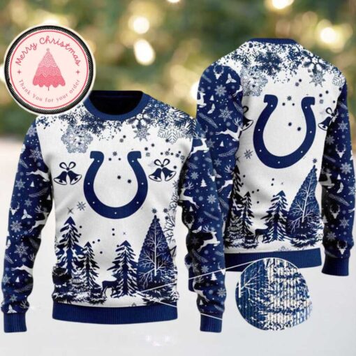 NFL Indianapolis Colts Logo Football Team Special Xmas Tree 2025 Christmas Ugly Sweater